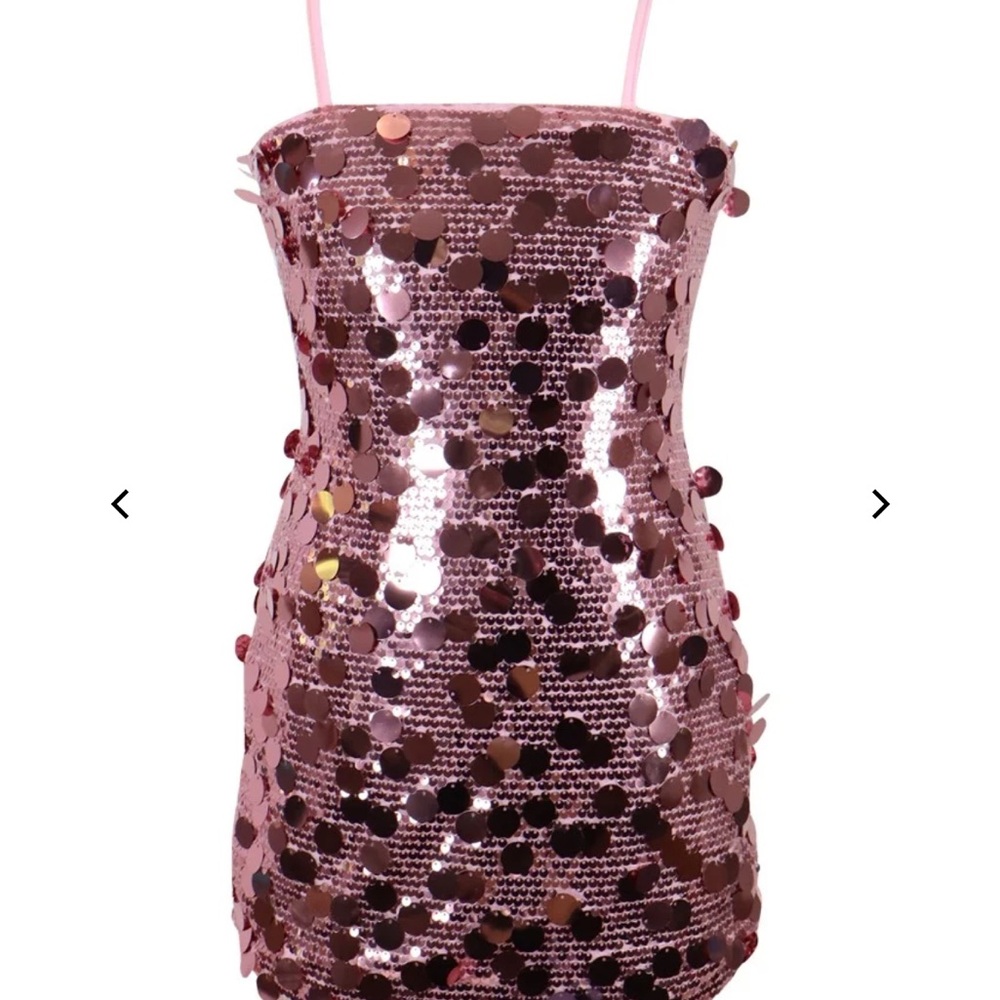 Flowers by Zoe Pink Sequin Party Dress - Picture 2 of 4